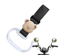 Stroller Bag Clip, Cartoon Bear Stroller Hook, Portable Stroller Hook, Aluminum Stroller Clip, Multi-functional Stroller Clips, Stroller Straps Clips, Diaper Bag Clip, for Diaper Bags