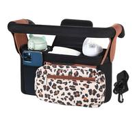 Stroller Bag Organizer, Large Capacity Baby Bag, Stroller Attachment Pouch, Multiple Pocket Bag, Oxford Cloth Material, Perfect for Bottles, Diapers, and Wipes Storage