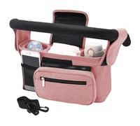 Stroller Bag Organizer, Large Capacity Baby Bag, Stroller Attachment Pouch, Multiple Pocket Bag, Oxford Cloth Material, Perfect for Bottles, Diapers, and Wipes Storage