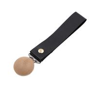 Stroller Blanket Clips - 12.5cm Fashionable Pegs | PU & Wood Quilt Clamp for Pushchair, Carriage Pram Stroller Accessories, Secure Fastening for Blankets and Sunshades Stylish Design