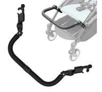 Stroller Bumper Bar - Universal Pram Armrest | Adjustable PU Leather Rail