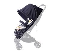 Stroller Canopy Extender UPF50+ Sun Protection - Breathable Two-Way Zipper Bassinet Cover For Outdoor Summer Use, Full Coverage Sun Shade Attachment For Pushchair & Pram, Essential Hot Weather Gear