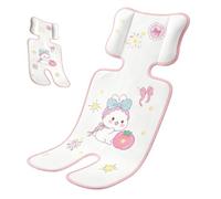 Stroller Comfort Mat, Children Seat Cushion Insert, Airflow Pushchair Liner, Soft Support Pad, for Outdoor Walks Travel Nap Time Summer Heat Park Shopping Home Nursery Car Rides 70x33cm