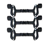 Stroller Connectors, Adjustable Stroller Linkers, Lightweight Attachment Accessories, Detachable Connectors, Good Carriage Linking Clips for Twin, Travel, Walking, Black