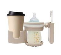 Stroller Cup Holder,Anti-Slip Walker Drinking Storage Rack with Phone Holder - Non-Slip Stroller Bottle Rack For Shopping Carts Scooters Wheelchairs Bike