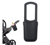Stroller Cup Holder, Drink Organizer 5.12x3.54x2.76x11.02 Inches, Non Slip Silicone Grip Attachment with Storage Pockets, Cup Rack for Golf, Carts, Bikes, Treadmills, Picnic and Park