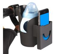 Stroller Cup Holder, Scooter Bottle Mount, Compact Stroller Cup and Phone Holder for Bottle, Daily Use, Travel, Outdoors, Commuting, Shopping, Camping, Walking, Convenient