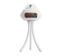 Stroller Fan, Rechargeable Cooling Tool, 3 Speed Adjustable Airflow, Flexible USB Charging Design, Portable Clip On Breeze Device for Outdoor, Desk, Offices, 9.45x9.45x4.33 inches