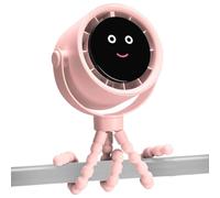 Stroller Fan Rechargeable, Small Cooling Baby Accessory, 360° Rotatable Air Cooler, Portable Clip Fan, Ideal for Crib, Car Seat, Bike, Treadmill, Summer Use, 125.06 Inches