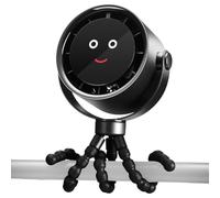 Stroller Fan Rechargeable, Small Cooling Baby Accessory, 360° Rotatable Battery-Operated Cooler, Quiet Portable Design for Summer Use in Crib, Car Seat, Bike, Treadmill, Stroller