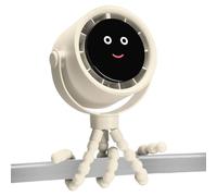 Stroller Fan, Small Portable Cooling Fans, Battery Operated with LCD Display, Quiet Adjustable Airflow, Baby Stroller Cooler for Crib, Car Seat, Beach, 5.83x3.15x6.81 inches