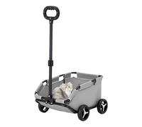 Stroller for Dog - Carrier de mascotas Rolling Cat Carrier, 4-Wheel Lightweight Folding Trolley | Portable Dog Cart for Travelling, Shopping, Walking, Outdoor Adventure, Playing, Small Dogs and Cats