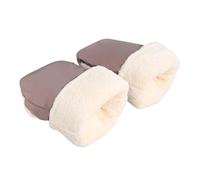 Stroller Gloves - Windproof | Comfortable Thick Warmmuffs Mittens For Parents Cold Weather Pushchair Pram Winter Travel Handlebars Kids Outdoor Hand Muff Thermal Fleece Liner Waterproof Guard, marrón