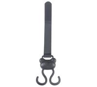 Stroller Hooks, Double Carabiner Clip Cartoon Bear Adjustable Loop Fastener, 11.22x3.15 inches Adorable Non-Slip Travel Supplies, Outdoor Strollers Accessories for Shopping