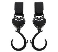 Stroller Hooks for Bags, 2 x Pram Storage Clips, 360 Degree Rotatating Strap, Organizer, Portable Car Accessory, Daily Utility, Stylish Travel Gadget, Comfortable Indoor Outdoor Use