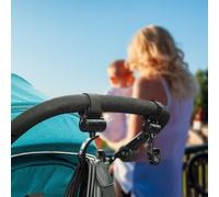 Stroller Hooks - Heavy Duty Stroller Clips For Bags | Hooks For Diaper Groceries Purses | PU Leather Pram Clips Bags | Hanging And Shopping Bicycles, Wheelchairs, Shopping Carts | Diaper Bag