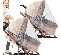 Stroller Net Cover, Car Seat Meshing Canopy, Travel Friendly Sun Protection, Lightweight Portable Design, 380dpi Fine Mesh, Set of 2, Outdoor Camping and Travels Use