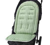 Stroller Seat Liner, Breathable Cushion Pad, Reversible Replacement Mat, Soft Flannel and Honeycomb Grid, Comfortable and Lightweight, Outdoor All-Season Pram, 14.17x25.2 Inches