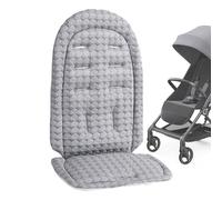 Stroller Seat Liner, Breathable Cushion Pad, Reversible Replacement Mat, Soft Flannel and Honeycomb Grid, Comfortable and Lightweight, Outdoor All-Season Pram, 14.17x25.2 Inches