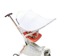 Stroller Shade Extender, Baby Stroller Cover for Sun, Adjustable Uv Protection Canopy, Foldable Sunshade Attachment, Ideal to Summer Travel, Car Seats, Bassinet, 29.53x27.56 Inches