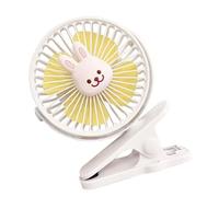 Stroller Small Fan, Clip on Cooling Fans, Portable Electric Device, Children Safety Airflow, Flexible Rotation Feature for Strollers, Car Seats, Student Beds, Home, Living Room, 6.5x5x4.53 Inches