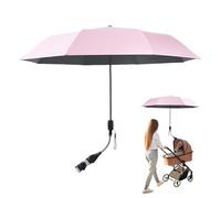 Stroller Sun Shade, Baby Parasol, Sun Protection Umbrella, Versatile Breathable Lightweight Adjustable Canopy for Outdoor Travel Beach Walks Wheelchair Adventures