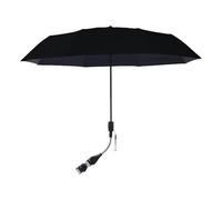 Stroller Sun Shade, Baby Stroller Parasol Umbrella, Breathable UV-Blocking Canopy, Adjustable Clamp-On Design, Black 1-Pack 35.43x20.67 inches, For Outdoor Travel Beach Wheelchair