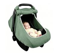 Stroller Sun Shade, Car Seat Canopy, Breathable Cover, Infant | Breathable Cotton Canopy with Mesh Window for Strollers, Car Seats, Cribs - Ideal for Walking, Travel, Shopping