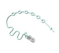 Stroller Tether Pacifier Clip - Silicone Secure Safe Lightweight Adjustable, Stroller Toy Straps with Stretch-Fit Design, Anti-Drop Security Chain for Bottle Teether Car Seat Travel