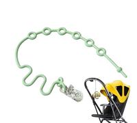 Stroller Toy Straps - Silicone Adjustable Secure Holders, Lightweight Safety Tethers, Multi Use Attachment Clips | Travel Organizer Solution For Car Seat High Chair Bags Bottle Teether