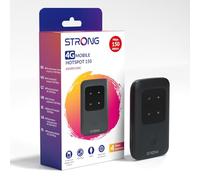 Strong 4G AIRSPOT 210 Router WiFi Portátil con SIM, 4G LTE CAT4 150 Mbps, Hotspot WiFi Portátil para Viajes, Conecta hasta 10 Dispositivos, Batería Recargable 2100mAh, USB-C, Función Power Bank