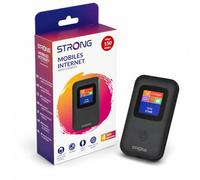Strong 4G AIRSPOT 220 Router WiFi 4G Portátil con SIM, CAT4 150 Mbps | Pantalla a Color, Hotspot WiFi para Viajes y Trabajo Móvil, Comparte 4G con 10 Dispositivos, Batería 2100 mAh & USB-C