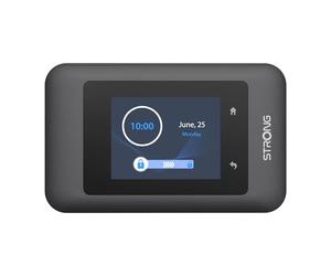Strong 4G+ AIRSPOT 520 Router WiFi 4G+ Portátil con SIM, CAT6 300 Mbps | Pantalla a Color, WiFi AC900 Doble Banda para Viajes, Trabajo Móvil y Equipos, Comparte 4G+ con 16 Dispositivos, USB-C