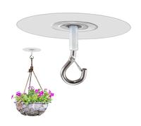 Strong Adhesive Ceiling Hook Set, Easy Install Remove Hanging Hooks, Nursery Mobile Balloon Banner Support Hooks, Multi Use Wall Ceiling Mount Hook System, Minimal Utility Style Design, Home Use