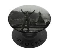 Strong After Run Joggin, Cat Selfie PopSockets PopGrip Adhesivo