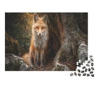 Strong and Healthy Red Zorro in The Woods 1000pcs (75x50cm) Puzzle Adecuado para Adultos Y Multitud Mayores De 14 Años