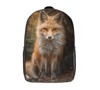 Strong And Healthy Red Zorro in The Woods Mochila Infantil Bolsa De Escolar Niña Niño Bolsas Mochilas Para Colegio Viaje Cámping 17inch