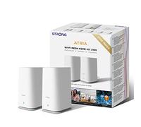 Strong Atria AC2100 Sistema Wi-Fi de Malla para Todo el hogar, Cobertura Wi-Fi de hasta 3,300 pies Cuadrados, Dos Puertos Gigabit por Nodo, Control de aplicación, Red de Invitados, Controles