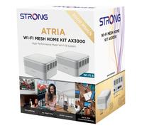 STRONG ATRIA AX3000 Sistema Wi-Fi 6 de malla para todo el hogar, cubre hasta 3.600 pies cuadrados, 254 dispositivos conectados, roaming sin costuras, instalación sencilla (2 paquetes)