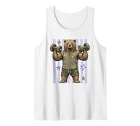 Strong Bear - Animal de Entrenamiento para Levantamiento de Pesas Camiseta sin Mangas