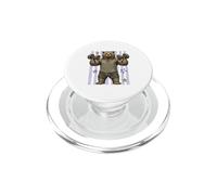 Strong Bear - Animal de Entrenamiento para Levantamiento de Pesas PopSockets PopGrip para MagSafe