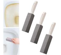 Strong Cleaning Pumice Stone, Pumice Stone for Toilet Cleaning, Pumice Stone Toilet Bowl Cleaner, Pumice Stone with Handle, Cleaning Pumice Stone for Stove, Kitchen, and Hard Water (3Pcs With handles)
