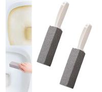 Strong Cleaning Pumice Stone, Pumice Stone for Toilet Cleaning, Pumice Stone Toilet Bowl Cleaner, Pumice Stone with Handle, Cleaning Pumice Stone for Stove, Kitchen, and Hard Water (2Pcs With handles)