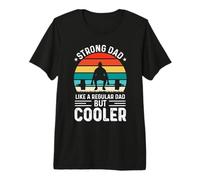 Strong Dad Like A Regular Dad But Cooler Gym Dad Fathers Day Camiseta Premium