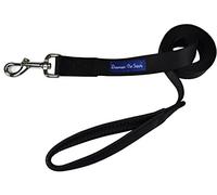 Strong Durable Dog Leash Lead - Black 6' Foot (L) x 3/4 Inch (W) , by Downtown Pet Supply by Downtown Pet Supply