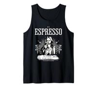 Strong Espresso and Faith, Popular café Iglesia con Texto en alemán Camiseta sin Mangas