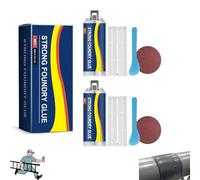 Strong Foundry Glue,2025 New Enhanced Casting Glue,High Temperature Resistant, Long Lasting, for Metals Defects and Repairs,DIY Crafts, Quick Fix,Easy To Use-2pcs