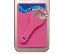 Strong Grip Phone Holder, Suction Cup Wallet Case, Back Phone Credit Storage Pocket, Durable Silicone Holder Design, Compact Travel Friendly Style, Driving Work School Use
