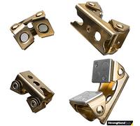 Strong Hand Tools, Almohadillas trapezoidales magnéticas ajustables, kit de 4 piezas (2 uds. 2.2") (2 uds. 3.4")