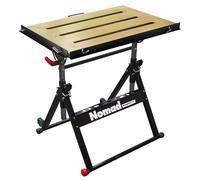 Strong Hand Tools, Nomad, Mesa de Soldadura de Acero, Tres Ranuras de Mesa de 28 mm, ángulo y Altura Ajustables, Ruedas, rieles guía retráctiles, pie de nivelación excéntrico, TS3020, Negro, 32
